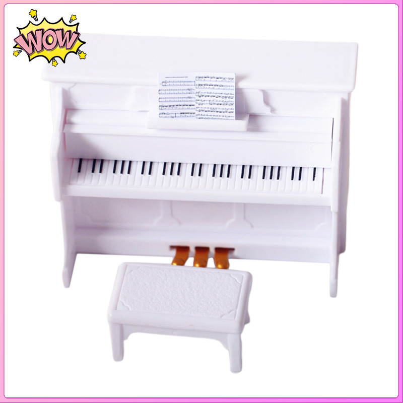 Đàn Piano Mini Tỉ Lệ 1 / 12 1 / 6 Trang Trí Nhà Búp Bê