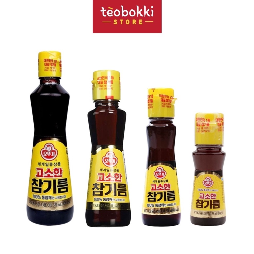Dầu mè Ottogi Hàn Quốc chai 55ml, 500ml