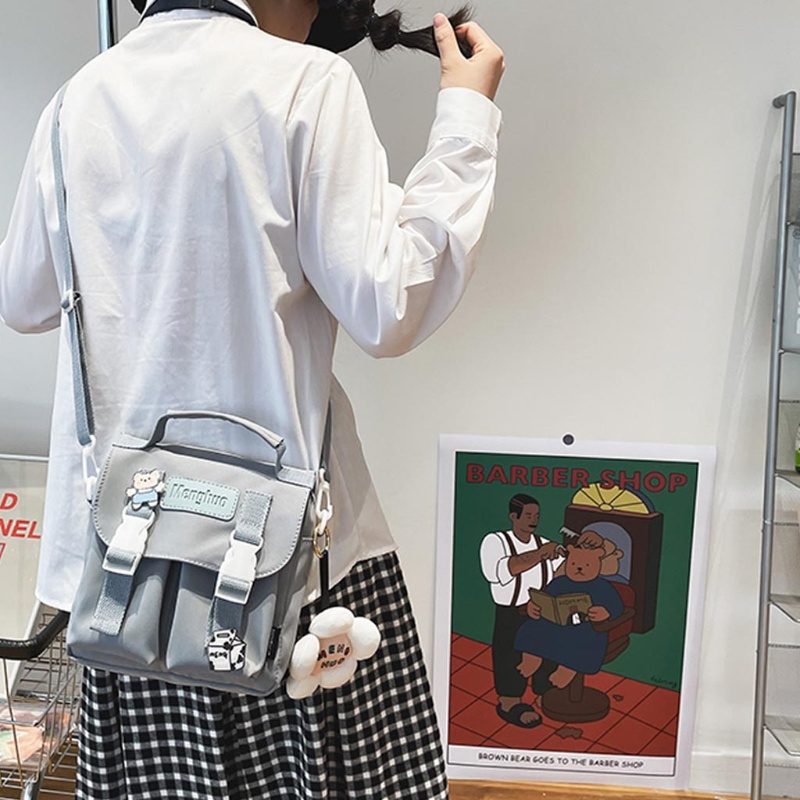 Túi Vải Vuông Đeo Chéo Vai Thời Trang Dành Cho Nữ