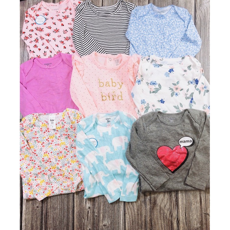 [Sale sốc] Set 7 chiếc bodysuit xuất dư hãng Carter's chất liệu cotton cho bé từ 0-24 tháng ❤Mix Ngẫu nhiên❤️