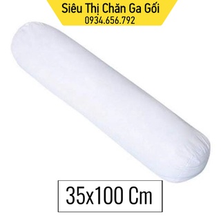 Ruột gối ôm bông gòn trắng tinh khiết kháng khuẩn 35x100 cm - siêu thị chăn ga gối