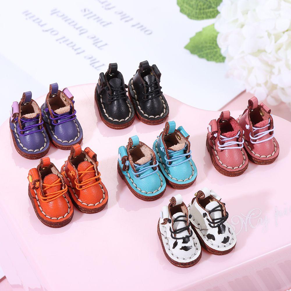 LUOL Giày Bốt Da Bò Cho Búp Bê 1 / 12BJD 1 / 11 OB11