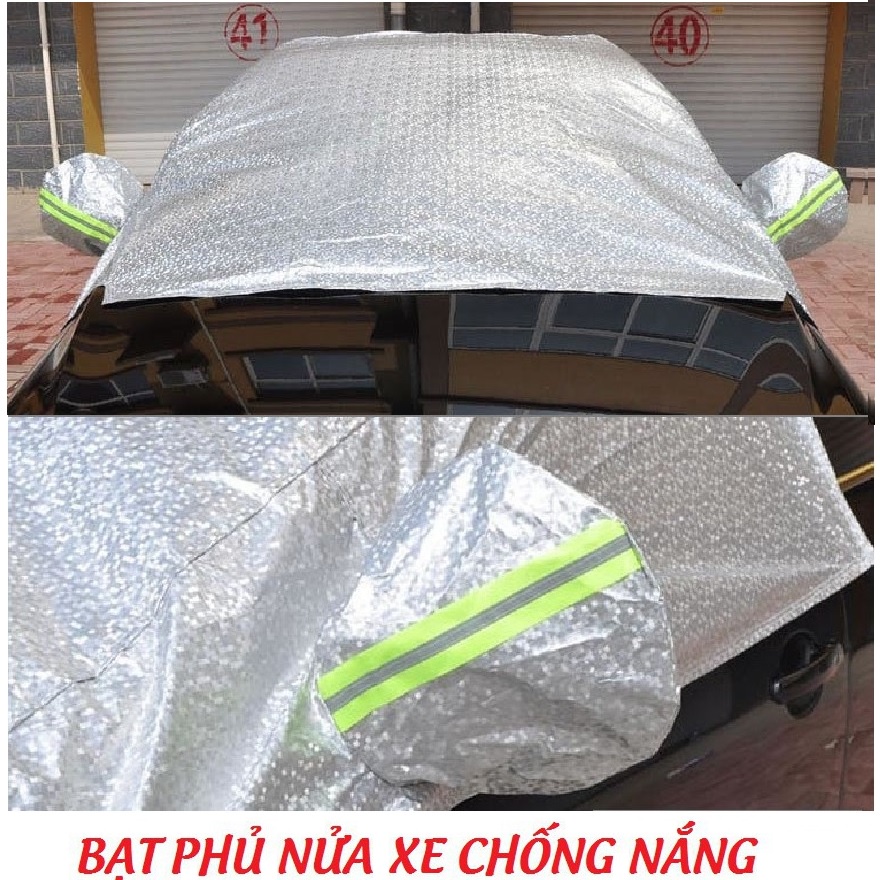 Bạt che phủ xe ô tô bằng Nilon nhựa PE nilong trong chống bụi chống thấm nước - Bạt trùm nóc kính lái xe hơi SUV Sedan