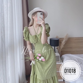 Bigsize Đầm maxi tùng bèo D1018
