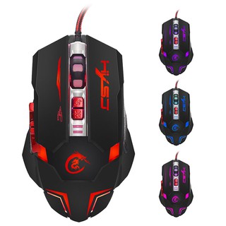 Chuột có dây chơi game chuyên nghiệp giắc cắm USB có đèn LED thiết kế công thái học