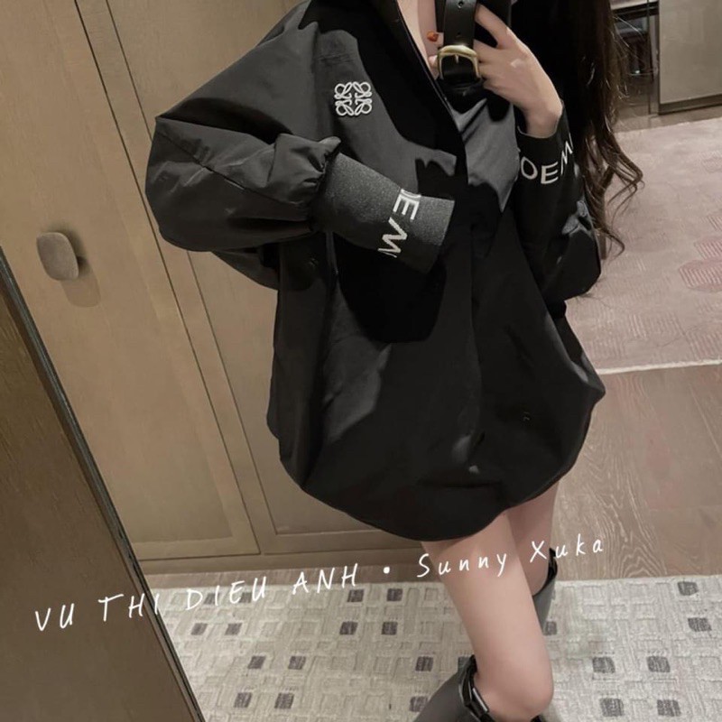 [Mã FASHIONHOT19 giảm 10K đơn bất kỳ] BÁN SỈ ÁO SƠ MI THÊU TAY BO LEN ĐEN TRẮNG CHO NỮ | BigBuy360 - bigbuy360.vn