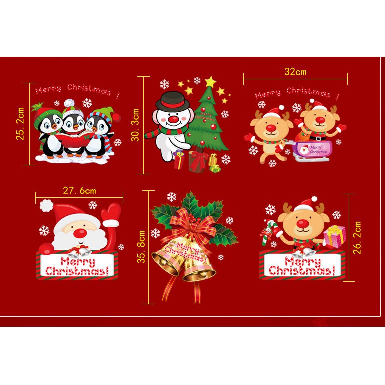 Decal trang trí 6 Khung ảnh NOEL