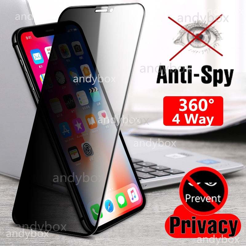 [4 Way 360°Anti-Spy] Motorola G Stylus / G50 / G E7 G8 G10 Power E6i G10 G30 G Play Anti-peeping Full Coverage Screen Protector Moto G W E6 E7 G7 G9 Plus One 5G Ace / ONE Vision Plus / Fusion + Privacy Tempered Glass Protection film