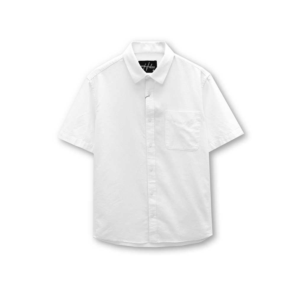 Sơ mi nam ngắn tay Heboz chất oxford cao cấp, form slimfit mềm mịn thấm hút tốt, cực tôn dáng - 00001121