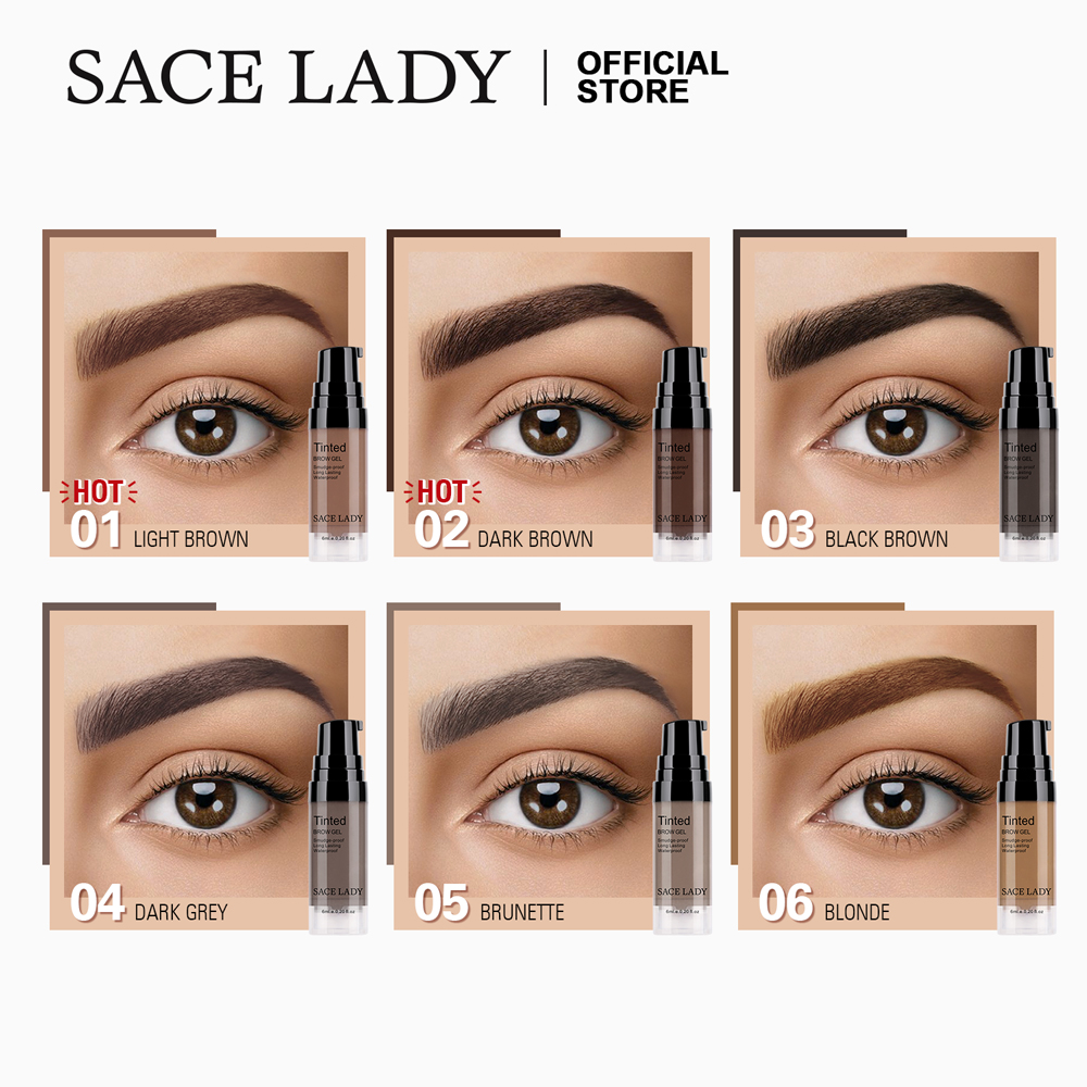 Gel kẻ lông mày SACE LADY lâu trôi 12 giờ chống thấm nước 6ml/0.20 Fl.oz | BigBuy360 - bigbuy360.vn
