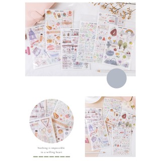 STICKER giấy đơn giản nhẹ nhàng