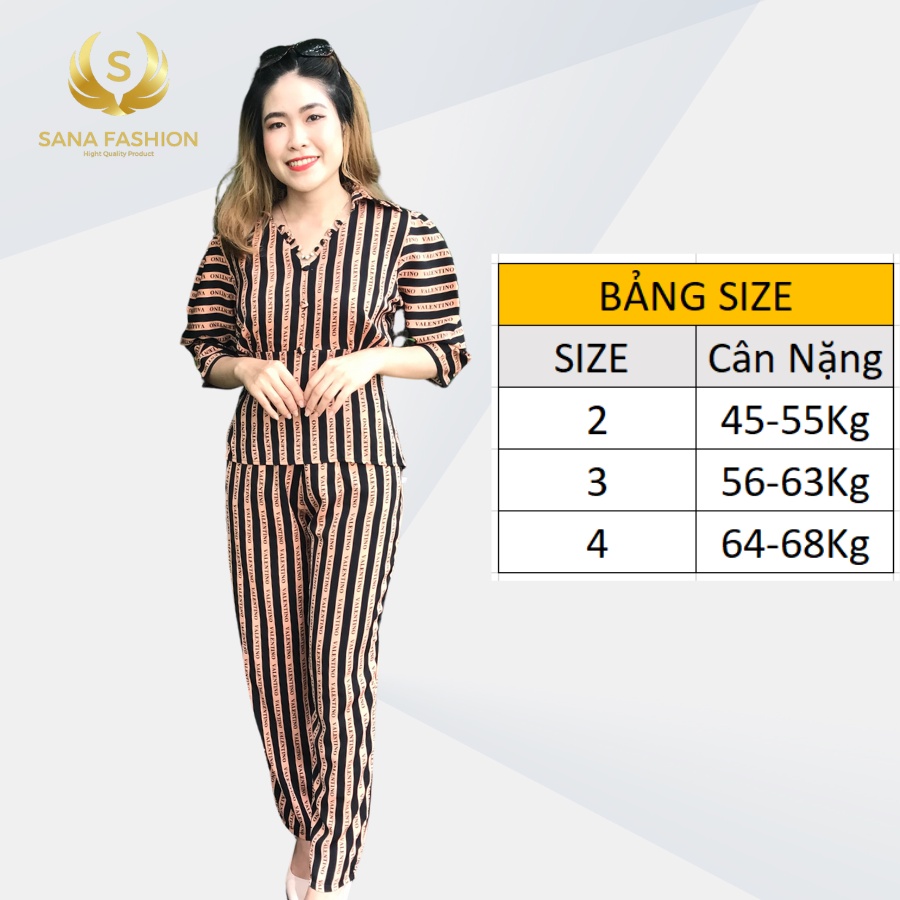 Sét bộ nữ mặc nhà chất lụa mango Cao cấp Ms.1331