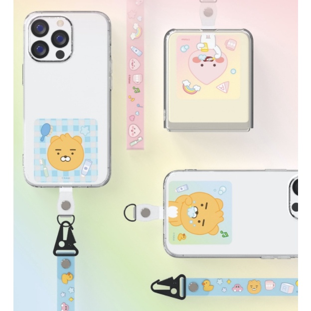 Ốp Điện Thoại Hình kakao friends Có Dây Đeo Cho Iphone