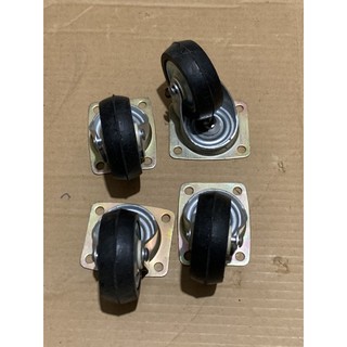 Bộ 4 bánh xe cao su đường kính 6cm