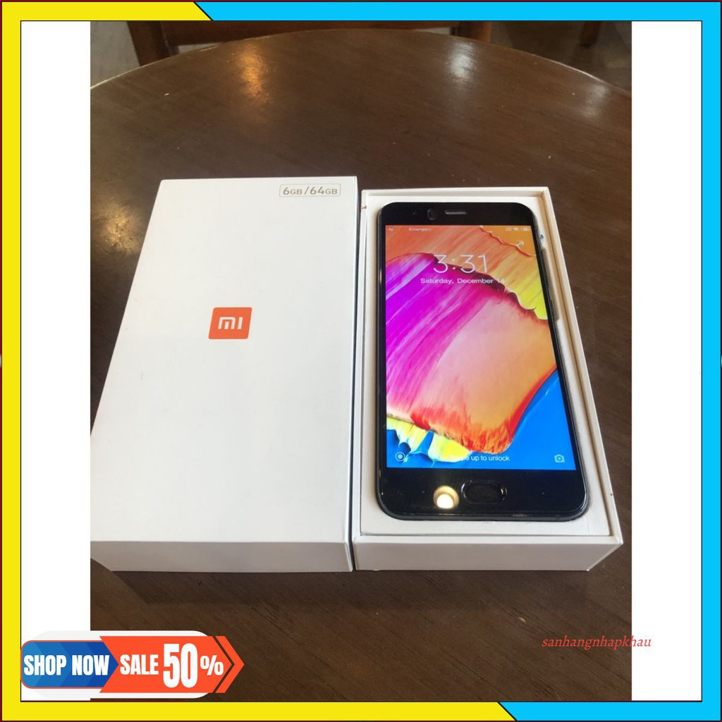 Điện thoại xiaomi mi 6 nguyên hộp ram 6gb bộ nhớ 64gb 2 sim