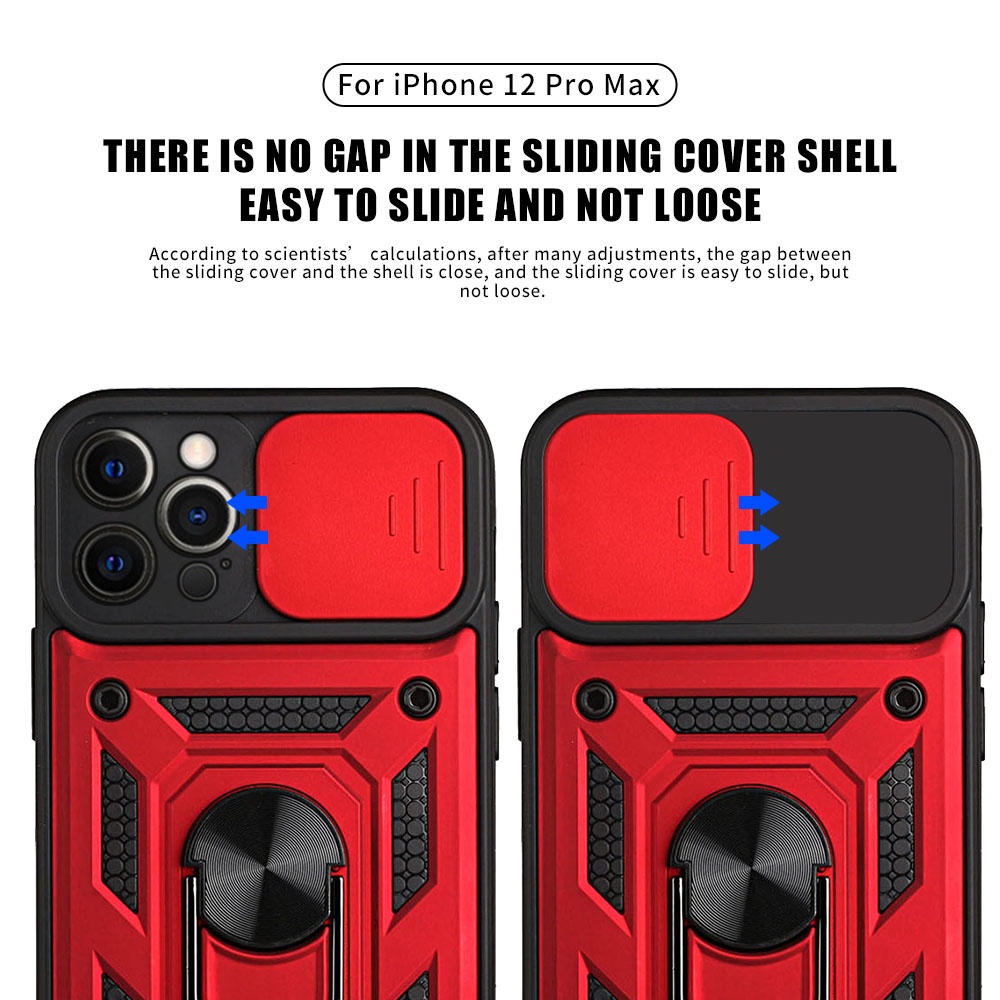 Ốp Điện Thoại Silicon Kiểu Giáp Kèm Giá Đỡ Nhẫn Từ Tính Sang Trọng Cho iPhone 12 11 Pro Max XS XR 7 8 Plus