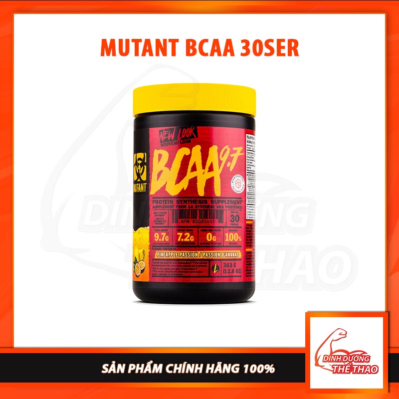 MUTANT BCAA 9.7 - HỖ TRỢ PHỤC HỒI, PHÁT TRIỂN CƠ BẮP (30 LẦN DÙNG)