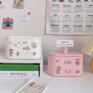 Thùng Rác Mini Cute Dạng Ấn