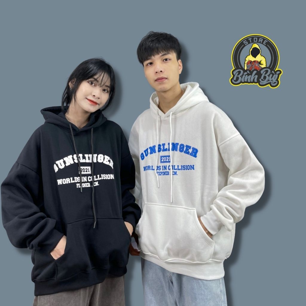 Áo Hoodie Nam Nữ Unisex Bình Bùi Store Chất Nỉ Bông Form Rộng Cao Cấp Phong Cách Hàn Quốc | BigBuy360 - bigbuy360.vn