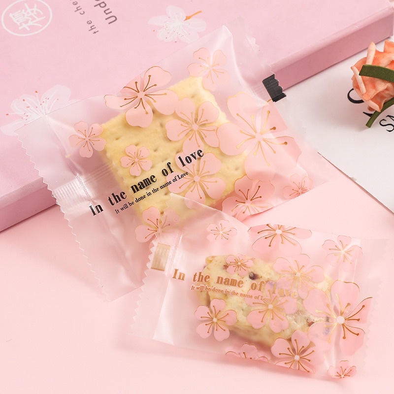 set vỏ túi bánh mẫu hoa đào
