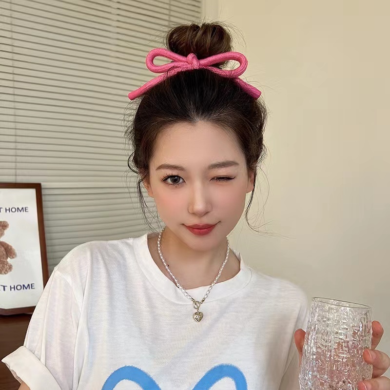 Dây Cột Tóc Cao Su Phối Chuông Và Nơ Dễ Thương
