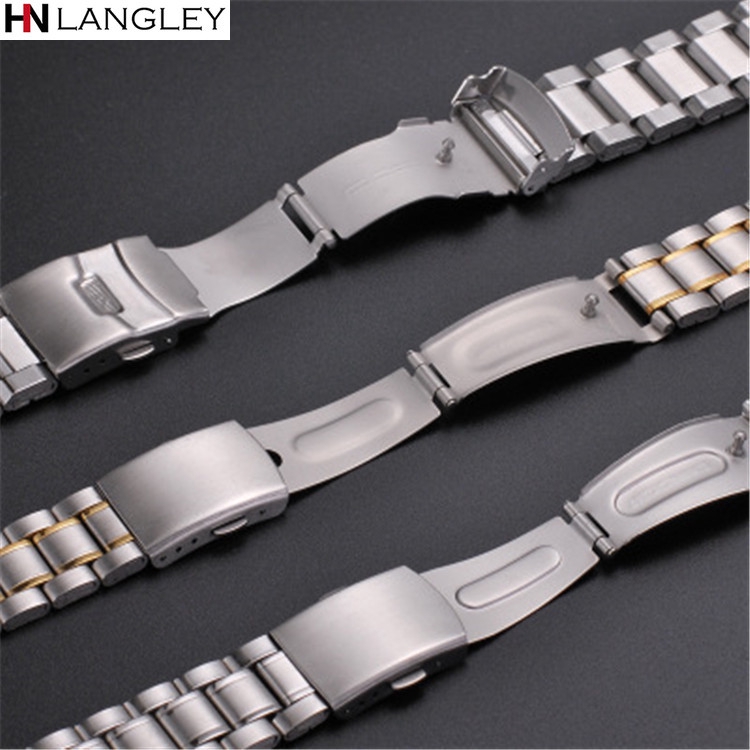 Dây Đồng Hồ Bằng Thép Không Gỉ 12mm 14mm 16mm 18mm 20mm 22mm 24mm