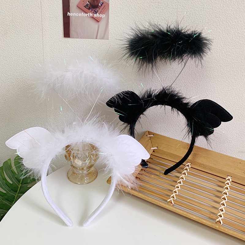 Băng Đô Cài Tóc Hình Thiên Thần Dễ Thương Thời Trang Hàn Quốc