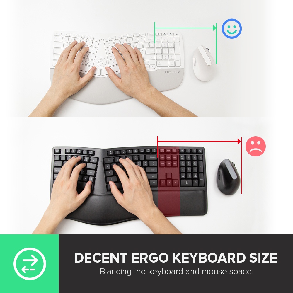 Bàn Phím Không Dây Delux GM902 Chất Lượng Cao