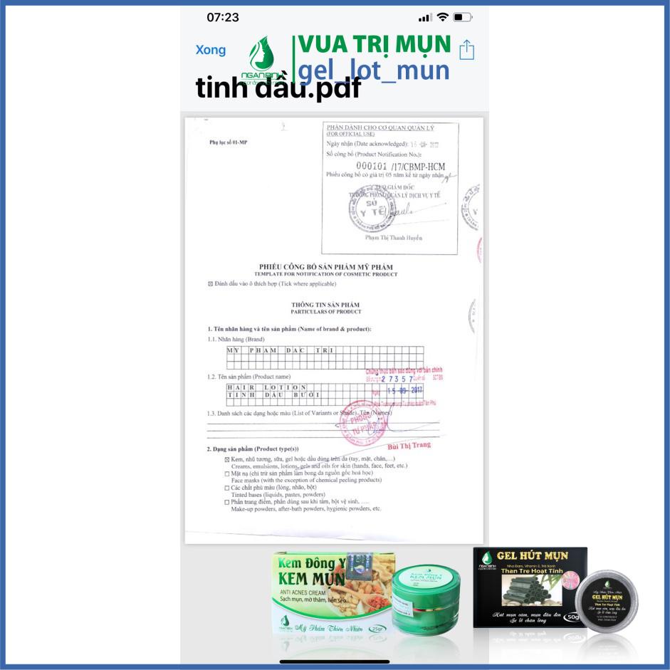 ( CHÍNH HÃNG ) Combo 3sp (1 Tinh dầu bưởi +1 Dầu gội bưởi +1 Dầu xả dừa) Kích mọc tóc dày, dài