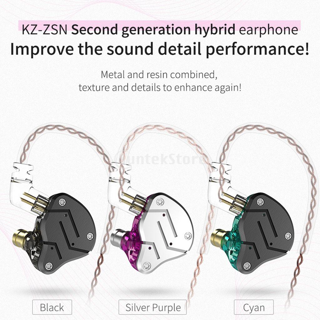 Tai nghe nhét tai KZ ZSN jack cắm 3.5cm chất lượng cao tiện dụng