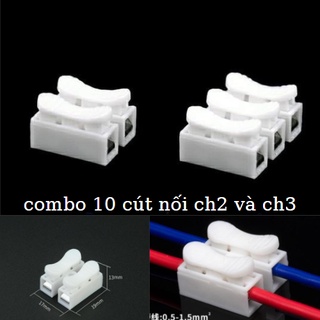Combo 10 Cút nối dây điện CH-2 và CH-3 giúp nối dây điện siêu nhanh, siêu đơn giản