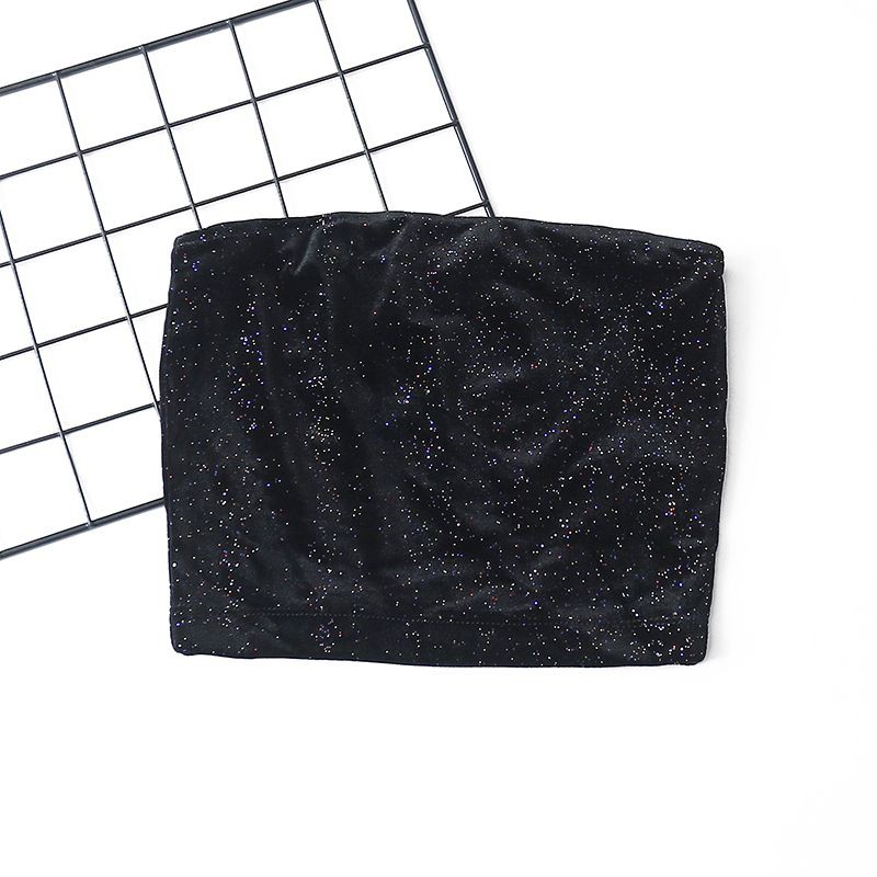 Áo ống nhung ánh nhũ glitter tube top F21 xuất xịn (có sẵn) | BigBuy360 - bigbuy360.vn