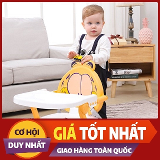 Ghế ăn dặm cho bé đa năng hình ngộ nghĩnh, thay đổi độ cao, gấp gọn, an toàn chắc chắn