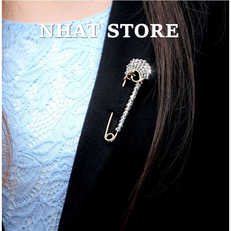Ghim cài áo nam nữ thả dài nhiều kiểu dáng Hot nhất thị trường, trâm cài áo nam nữ nhatstore