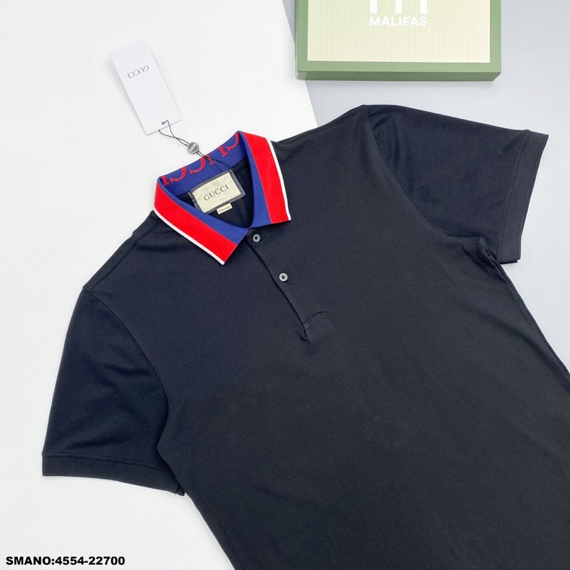 Áo Phông nam cổ bẻ hoạ tiết xanh đỏ , giữa ngực có túi 4201