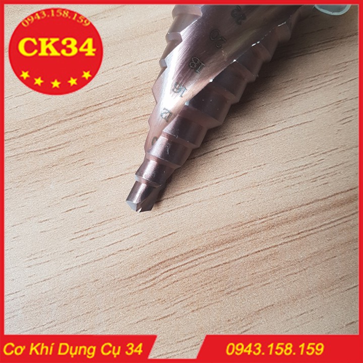 Mũi khoan bước HSS Coban M35 4 - 22mm khoan inox, sắt,  thép,nhôm..