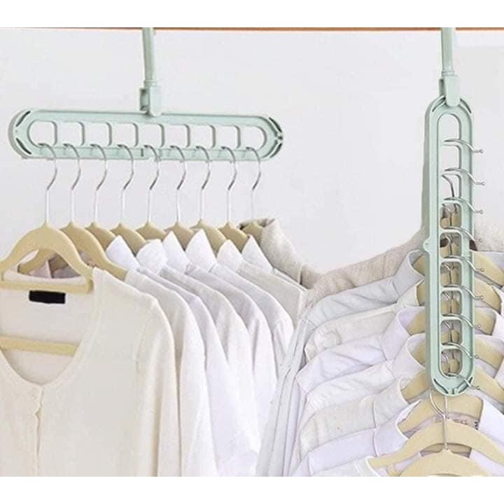 Móc treo quần áo đa năng 9 lổ