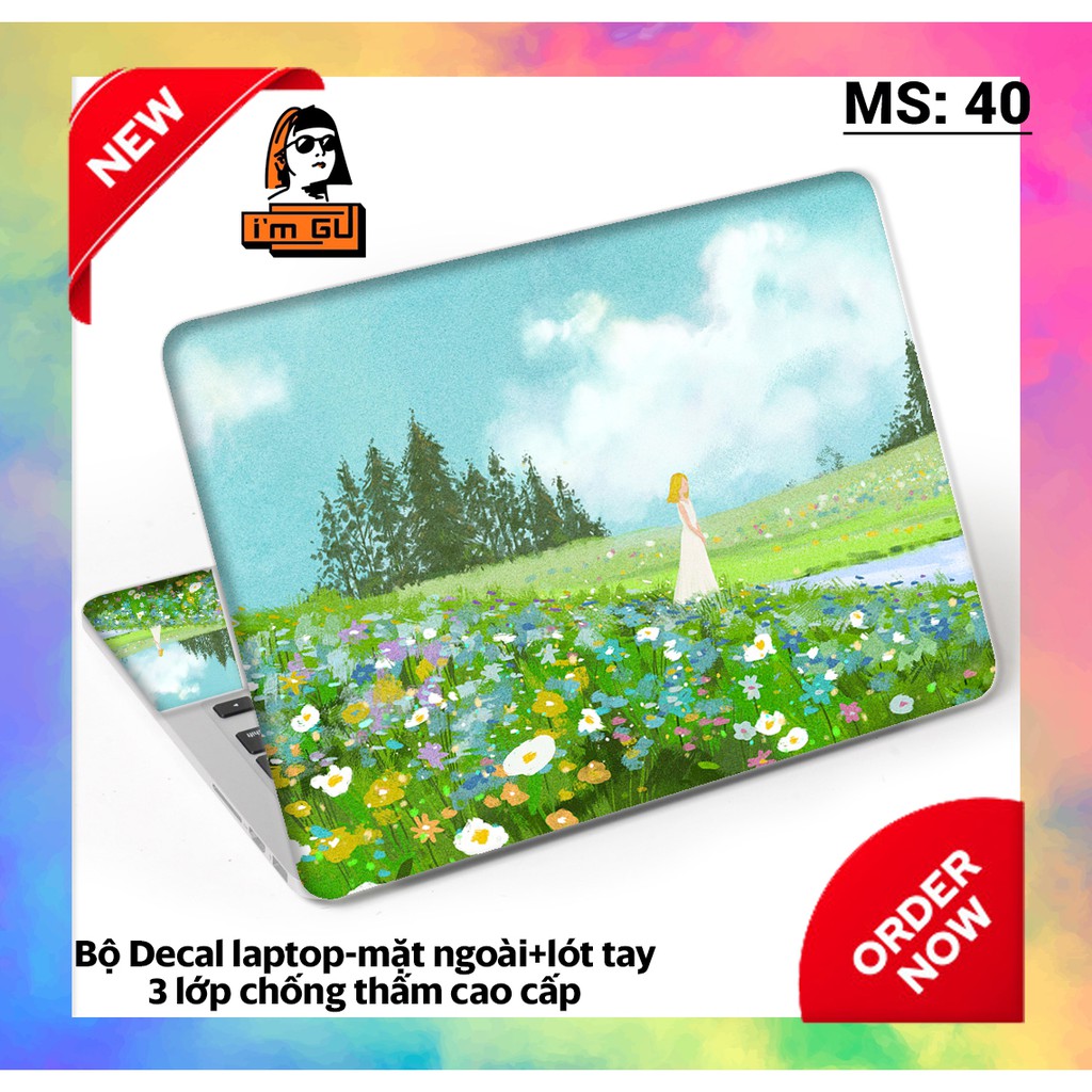 BỘ DECAL CUTE DÁN BẢO VỆ TRANG TRÍ LAPTOP  Decal cao cấp 3 lớp chống thấm TẤT CẢ CÁC DÒNG MÁY MACBOOK/ACER/HP/DELL | BigBuy360 - bigbuy360.vn