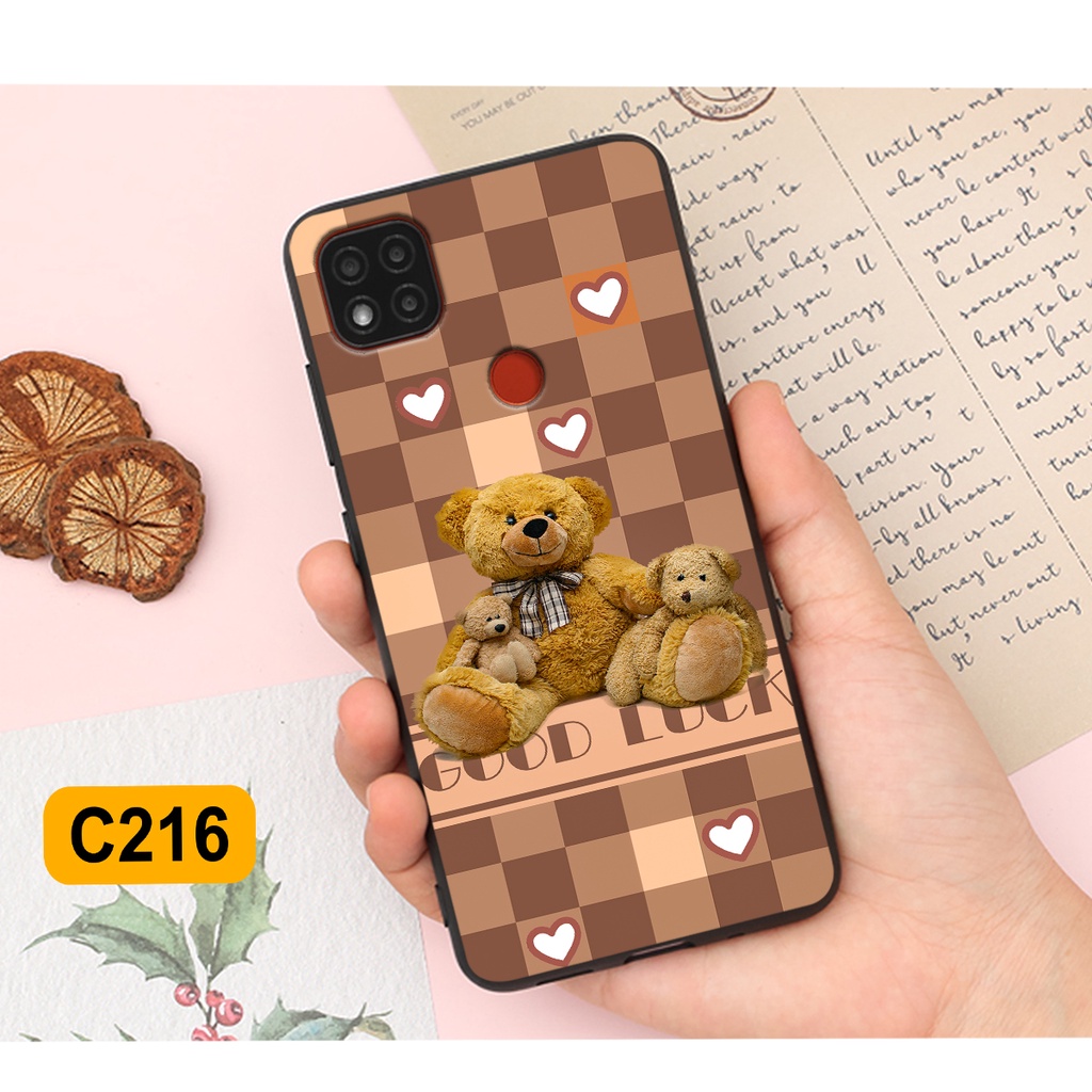 Ốp lưng Xiaomi Redmi 9C in hình gấu bear dễ thương, bền đẹp