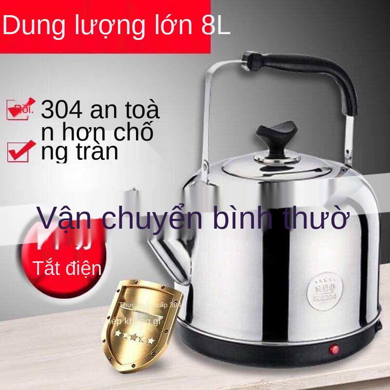 nồiẤm siêu tốc 3-8 lít 304 ấm siêu tốc inox dung tích lớn ấm điện tự động ngắt điện ấm đun nước giữ nhiệt ấm trà gia dụn