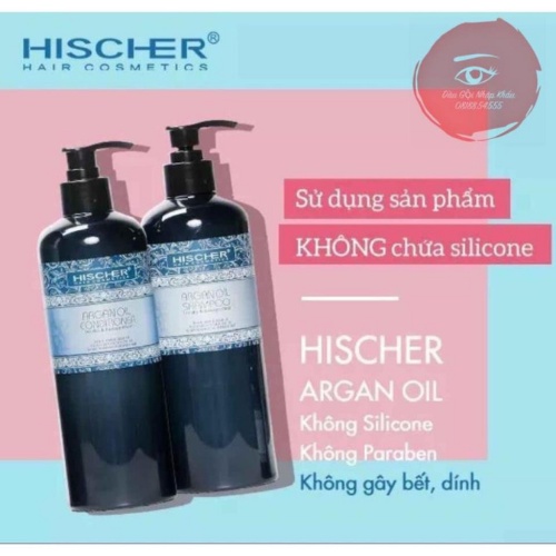 CẶP GỘI XẢ HISCHER ARGAN OIL 1000ML NGĂN NGỪA GÀU GIẢM RỤNG TÓC. AI STORE