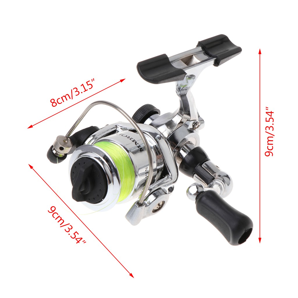 Máy Câu Cá Mini Bằng Hợp Kim Nhôm 4.3 : 1 2 + 1Bb