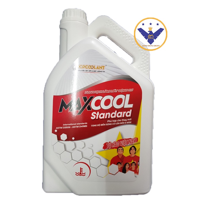 Nước làm mát xe ô tô màu đỏ Maxcool Standard 500ml, 1L, 4L