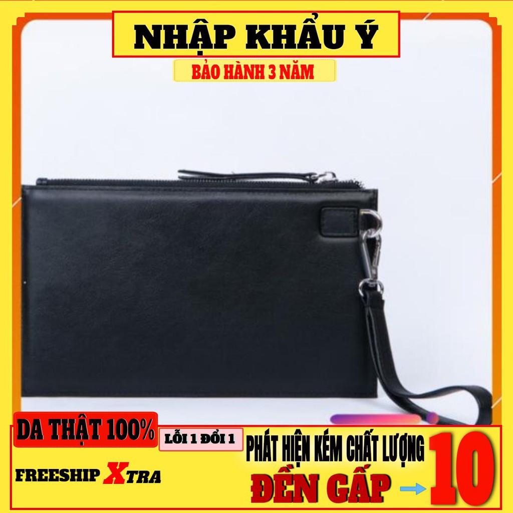 Ví cầm tay nam/Ví nam da thật Rainbow 1 ngăn RBMLC-003