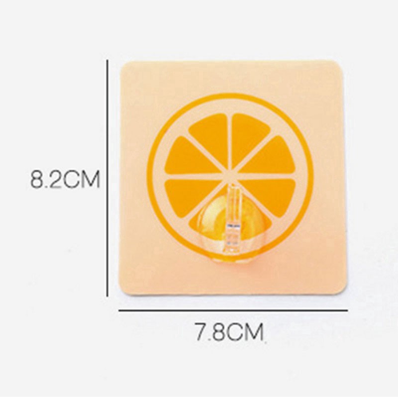 Móc treo đồ dán tường đa năng thiết kế liền mạch hình trái cây độc đáo chất lượng cao dùng trong nhà bếp/phòng tắm