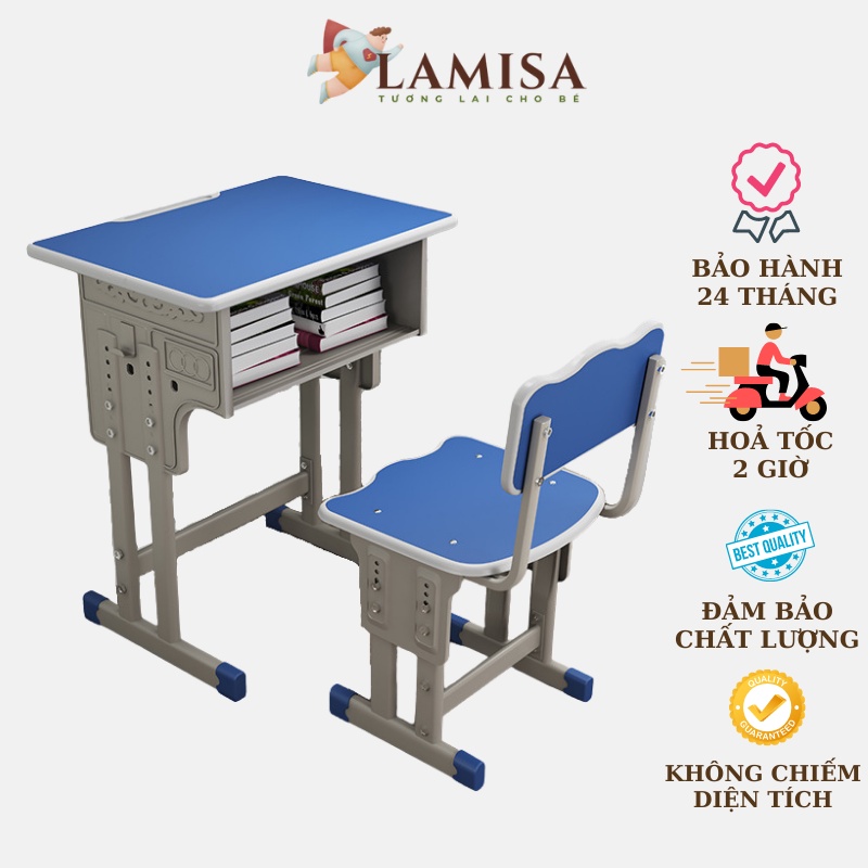 Bộ bàn ghế học sinh Lamisa Z8, Giá rẻ hoàn thiện tỉ mì, Chống gù chống cận, Bảo hành 24 tháng lỗi 1 đổi 1