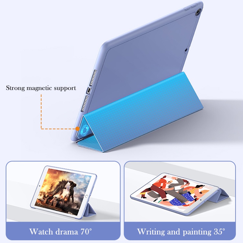 Ốp Máy Tính Bảng Silicon Nhiều Màu Tự Động Thức Ngủ Cho iPad 10.2 2021 2020 2019 Air 4/5 10.9 inch iPad mini 1/2/3/4/5/6