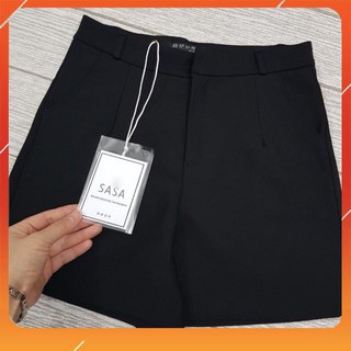 Quần short nữ lưng cao chất vải tuyết mưa 1 ly siêu tôn dáng