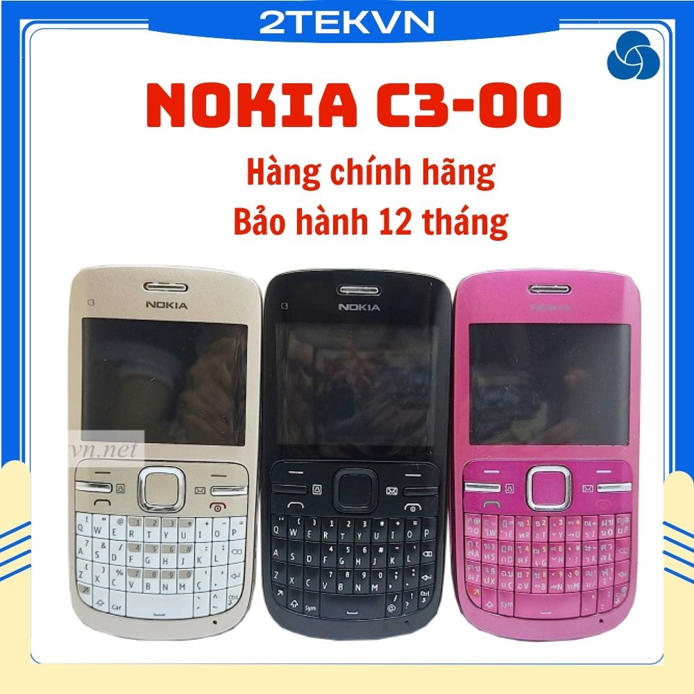 Điện thoại nokia cổ c3-00 bảo hành 12 tháng