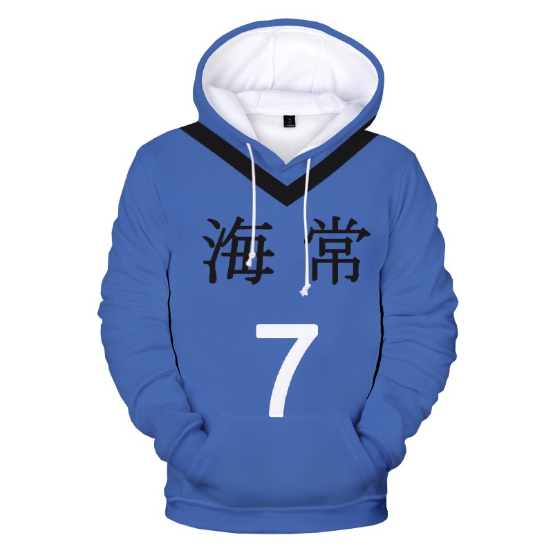 Áo Hoodie In Họa Tiết Anime Kuroko No Basket 3D Độc Đáo Thời Trang Mùa Thu Cho Nam Và Nữ